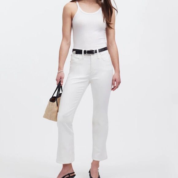 Madewell Kick Out Crop Jeans - Picture 1 of 8